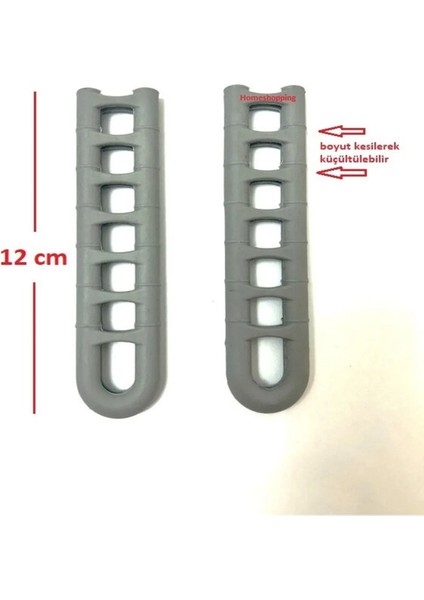 Demir Saplı Çaydanlıklar Için Silikon (2 Adet) Gri
