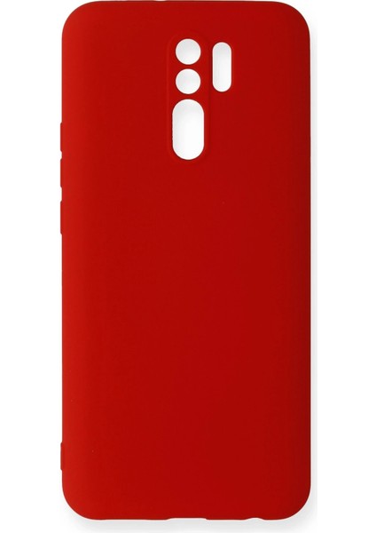 Xiaomi Redmi 9 Kılıf Nano Içi Kadife Silikon - Kırmızı Inslm