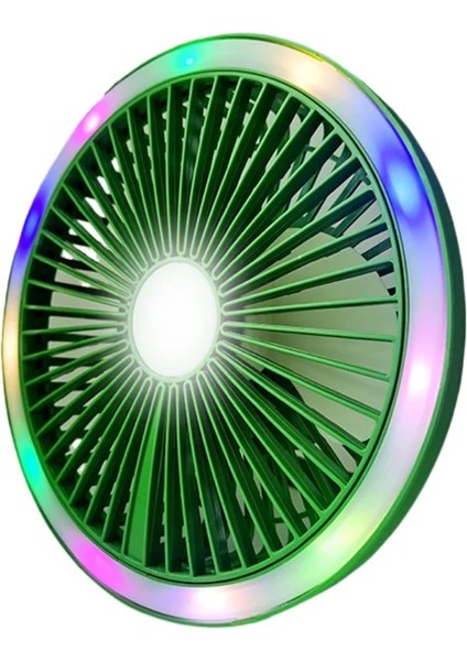 F25 Led Aydınlatmalı Şarjlı 3 Kademeli Taşınabilir Masaüstü Usb Fan