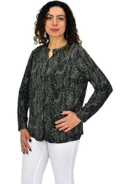 Kadın Uzun Kol Düğmeli Bluz BGL-ST04685 fiyatları