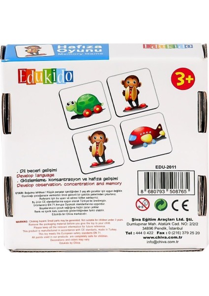 EDU-2011 Hafıza Oyunu Oyuncak Toys