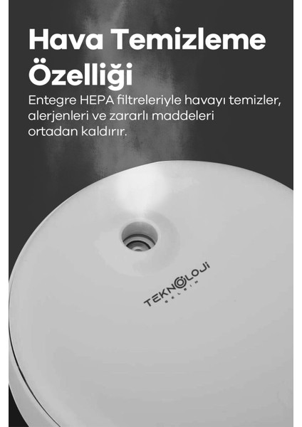 Yeni Nesil Hava Nemlendirici Anti Yerçekimi Su Damlacıklı Sessiz Çalışan Buharlı Difüzör Humidifier fırsatları