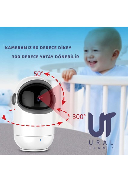 Izleme Ekranlı Gece Görüşlü Bebek Monitörü ve Izleme Kamerası Oda Isısı Nenniler Telsiz Ev Seyahat modelleri