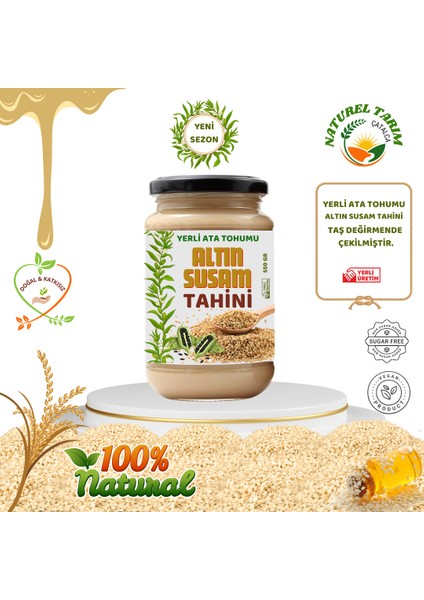 Altın Susam Tahini ( Yerli Ata Tohumu )