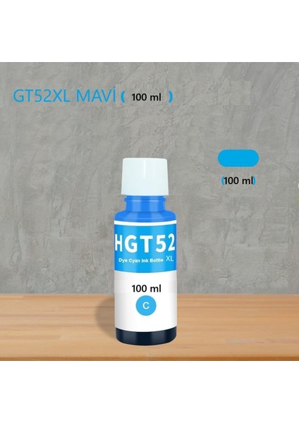 Ink Tank 410 (Z6Z95A)/ 415 (Z4B53A) / Smart TANK500 (4SR29A) Uyumlu GT51/GT52XL Mürekkep Seti indirimleri