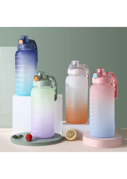 '' Superior 2 '' 2 Litre Motivasyonlu Yüksek Kapasite Tritan Su Şişesi Spor Matara - Bpa Içermez modelleri