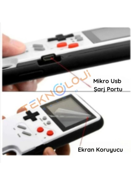 Iphone 12 / 12 Pro Kılıf Vintage Oyun Retro Atari Kılıf 168 Oyun Gameboy Telefon Koruyucu modelleri