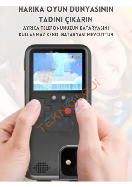 Iphone 12 / 12 Pro Kılıf Vintage Oyun Retro Atari Kılıf 168 Oyun Gameboy Telefon Koruyucu indirimleri