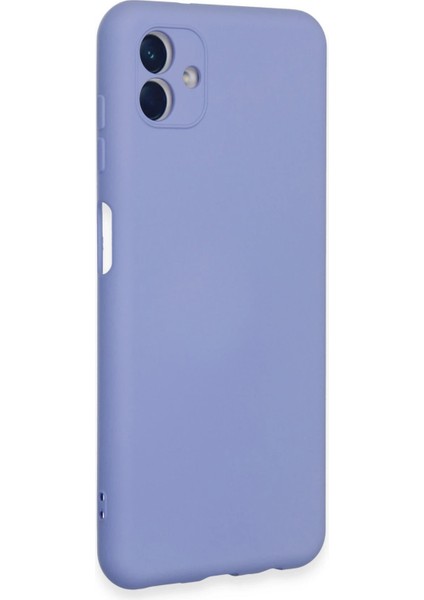 Samsung Galaxy A04E Kılıf Nano Içi Kadife Silikon - Lila Inslm