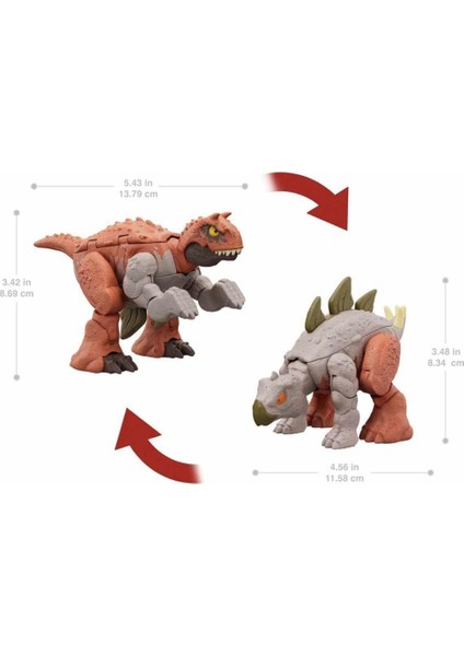 HLP05 Jurassic World Değişim Serisi - Çifte Tehlike Dinozor Figürleri.glpzr