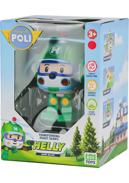 Polı MRT-688 Sesli ve Işıklı Robocar Poli Büyük Transforming Robot Helly -Necotoys.glpzr