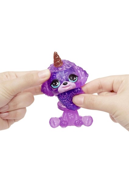 Rainbow High Violet Parlak Slime ve Evcil Hayvan Serisi Bebeği.glpzr