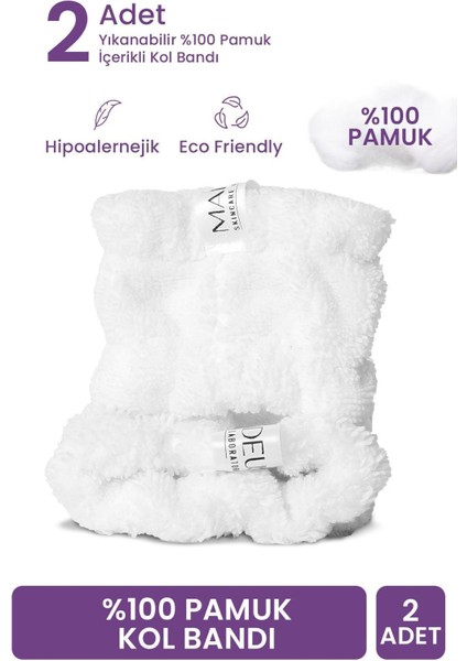 %100 Pamuk Yıkanabilir Su Emici Havlu Bileklik