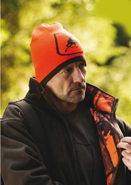 Cumberland 669 Çift Taraflı Turuncu-Kahverengi Örme Bere modelleri