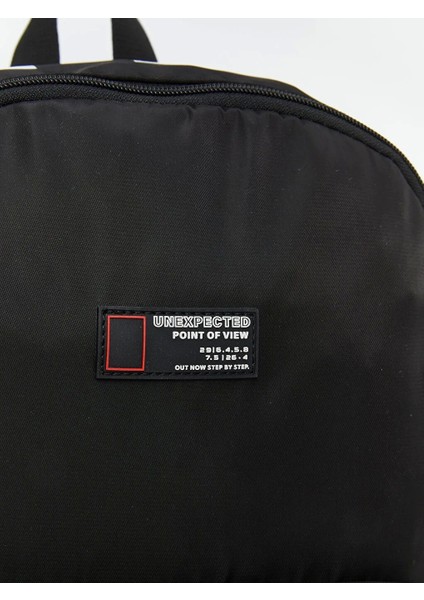 Accessorıes Siyah Baskılı Erkek Sırt Çantası 29X41X12 cm indirimleri