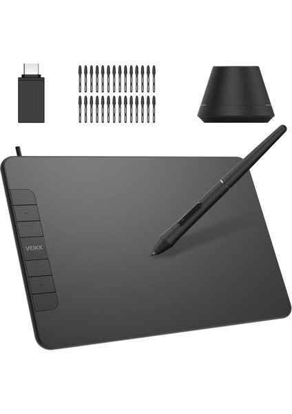 VK640 6x4" 6 Kısayol Tuşlu Grafik Tablet+Kalem