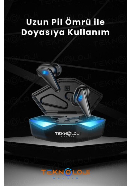 Kulaklık Bluetooth Kablosuz Oyuncu Kulak Içi Mikrofonlu