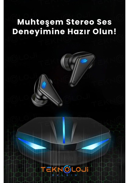 Kulaklık Bluetooth Kablosuz Oyuncu Kulak Içi Mikrofonlu