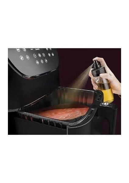 Cam Şişe Yağdanlık Sirkelik Airfryer Pişirme Öncesi Sprey Yağlık 244 ml