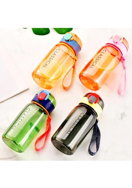 Classical Kilitli Taşıma Askılı Çocuk Matarası 400 ml Pembe
