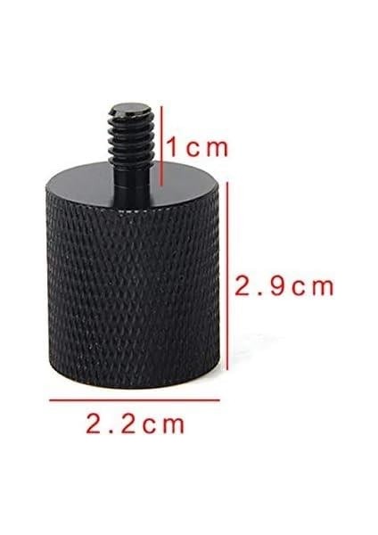 5/8 Inç Mikrofon Standını 1/4 Inçe Dönüştürücü Vida Adaptörü