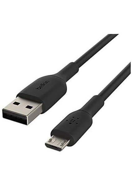 Taşınabilir Hoparlörler, Powerbank’ler, E- Okuyucular ve Daha Fazlası Için Mikro USB Kablosu (1 Metre, Siyah)