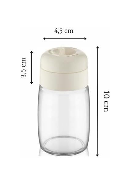 Life 2 Adet 100 ml Döner Kapaklı Cam Baharatlık Takımı MIT1090