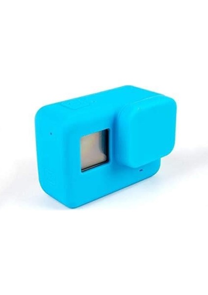 Gopro Hero 5 Uyumlu Silikon Lens ve Koruyucu Kılıf Mor