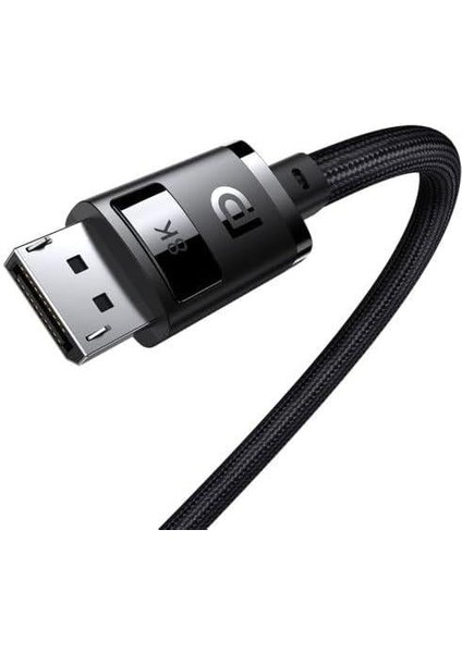 High Definition Serisi Dp 8k To Dp 8k Adaptör Kablo, 2m, Siyah