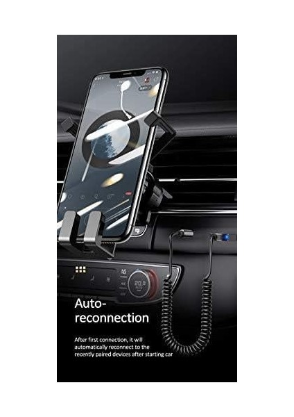 Usams Bluetooth 5.0 Receiver USB Aux Wireless Araç Kiti Telefon Konuşma Müzik Dinleme BA01 SJ464LVX