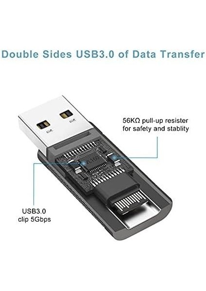 Type C To USB 3.0 Çevirici Dönüştürücü Otg Adaptör Lva-Otgcf