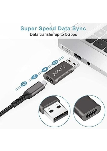 Type C To USB 3.0 Çevirici Dönüştürücü Otg Adaptör Lva-Otgcf