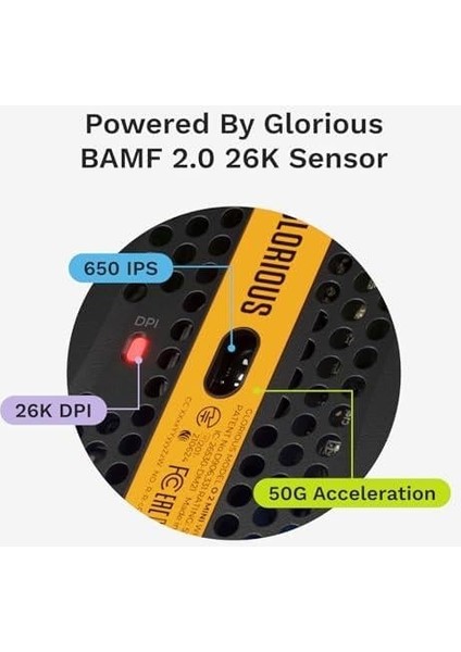 Model O 2 Mini Kablolu Siyah Oyuncu Faresi: Hafif 49 Gram, 26K Optik Sensör, 80 Milyon Tıklama, 6 Programlanabilir Düğme, Küçük Ellere Uygun Fare, Fps, Mmo, Moba, Battle Royal Faresi