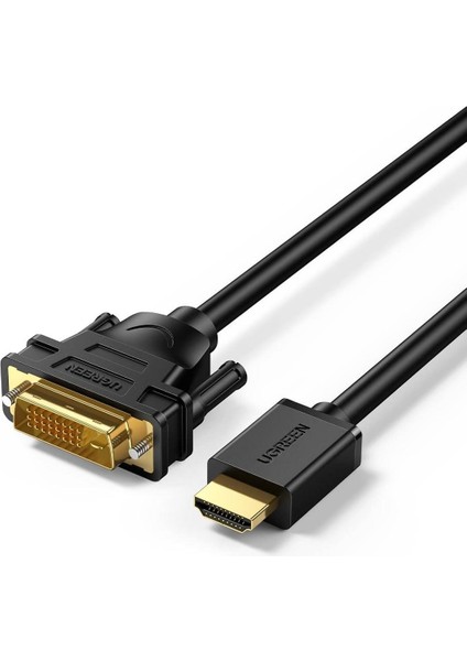 HDMI DVI 1080P Çift Yönlü Görüntü Aktarma Kablosu, 3 Metre