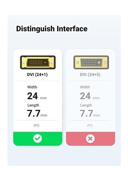 HDMI DVI 1080P Çift Yönlü Görüntü Aktarma Kablosu, 3 Metre