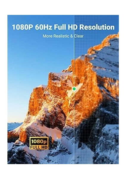 HDMI DVI 1080P Çift Yönlü Görüntü Aktarma Kablosu, 3 Metre