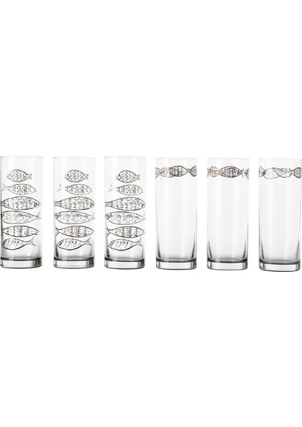 Concept Gold Fish Raki Bardaği Seti 6'lı 200 ml