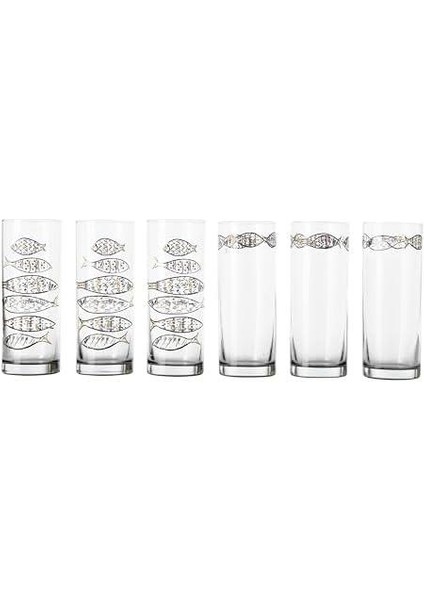 Concept Gold Fish Raki Bardaği Seti 6'lı 200 ml