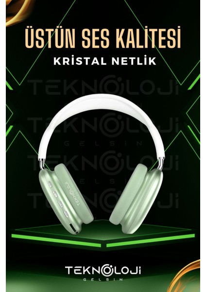 P9 Pro Bluetooth Kulaklık Kulak Üstü Stereo Extra Bass Ses Kalitesi Ios ve Android Uyumlu Aux/sd/fm fiyatları