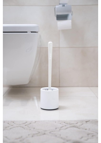 Home Silikon Klozet Wc Tuvalet Fırçası Beyaz