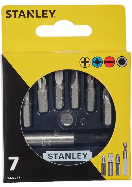 1/68/737 Bits Uç Takımı, Sarı/siyah, 1 Adet