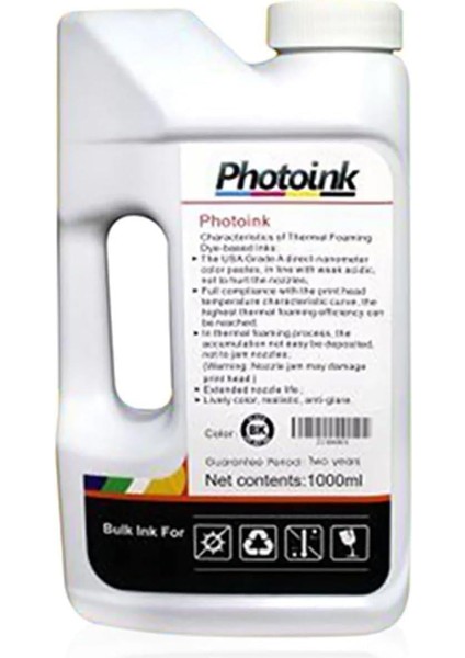 1000 ml Mürkkep, Epson L Serisi Yazıcılar Için Uyumlu 1 Litre Siyah Mürekkep ( Akıllı Mürekkep L1210-L1250-L3210-L3211-L3250-L3251-L3256-L3260-L5290-L5296