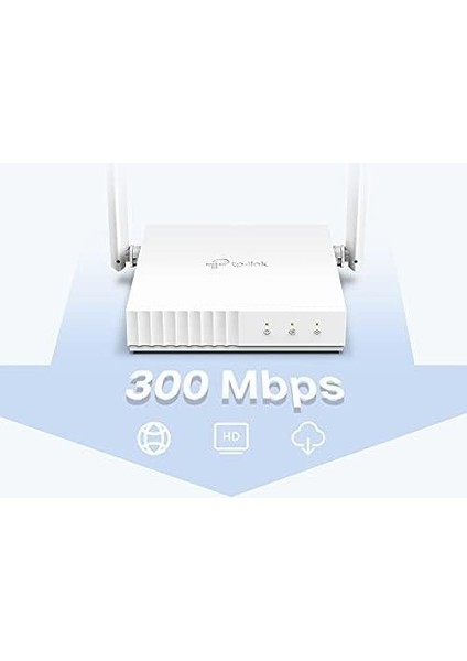 TL-WR844N, 300 Mbps, Ebeveyn Denetimleri, All-In-One( Router, Access Point, Range Extender, Wısp) Modları , Mobil Uygulama ile Kolay Kurulum, Kablosuz N Router