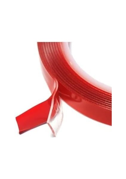 Silikon Çift Taraflı Montaj Bandı 10MM Genişlik 5mt Uzunluk Çift Taraflı Bant Çerçeve Yapıştırıcı Çift Taraflı Bant (10MMX5MT)