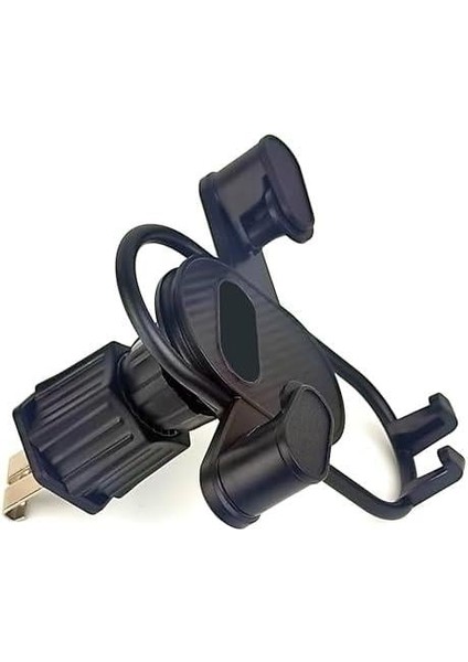 Araç Içi Telefon Tutucu Havalandırma (Menfez) Kanca Montaj Kaymaz 360° Çoğu Akıllı Telefonla Uyumlu Sarsıntı Önleyici 4.5”- 7” Inç