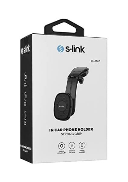SL-AT42 Universal Ayarlanabilir Siyah Torpido Üstü Jel Pad Mıknatıslı Telefon Tutucu