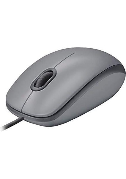 M110 USB Kablolu Sessiz Mouse, Dizüstü Bilgisayar, Notebook, Pc ve Mac Için Quiet Click Teknolojili, Usb-A Bağlantılı, Sağ ve Sol Elle Kullanıma Uygun, Gri