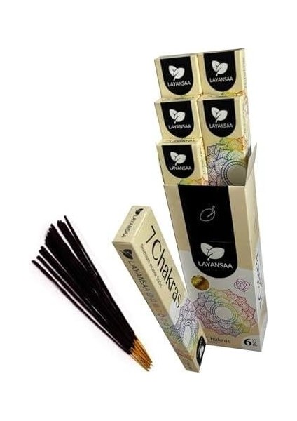 7 Chakras (7 Çakra) Kokusu Özel Aroma Kokusu Agarbatti Arınma 20 Adet 1 Paket Çubuk Tütsü