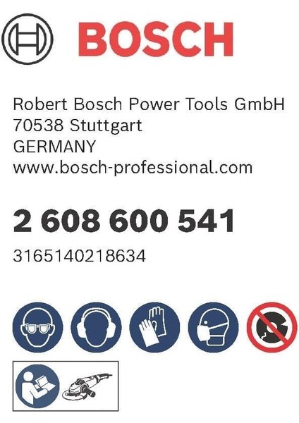 Professional 2608600541 Schleifzubehör SCHRUPPSCH.230 x 6 mm F.ıno x