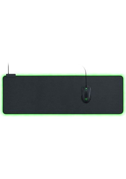 Goliathus Extended Chroma - Rgb Aydınlatmalı Ekstra Büyük Yumuşak Xxl Oyun Faresi Altlığı (Kablo Tutucu, Kumaş Yüzey, Kapitone Kenar, Tüm Fareler Için Optimize Edilmiş) Siyah